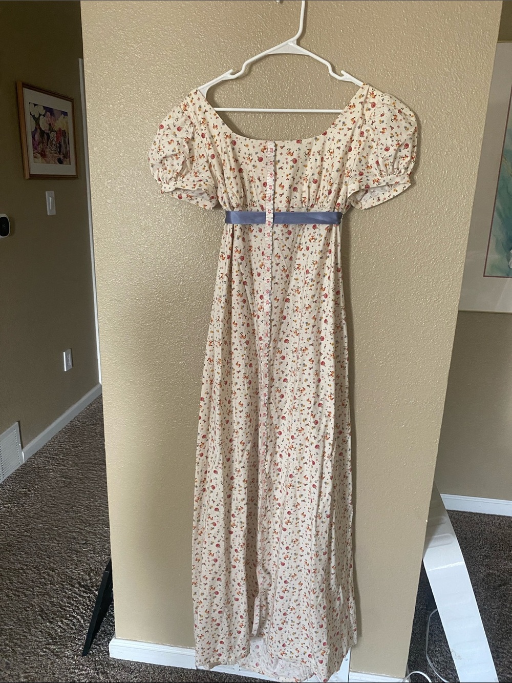 Handmade Regency/Bridgerton Floral Dress - Picture 5 of 7